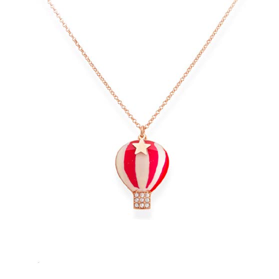 Collana mongolfiera ROSSO